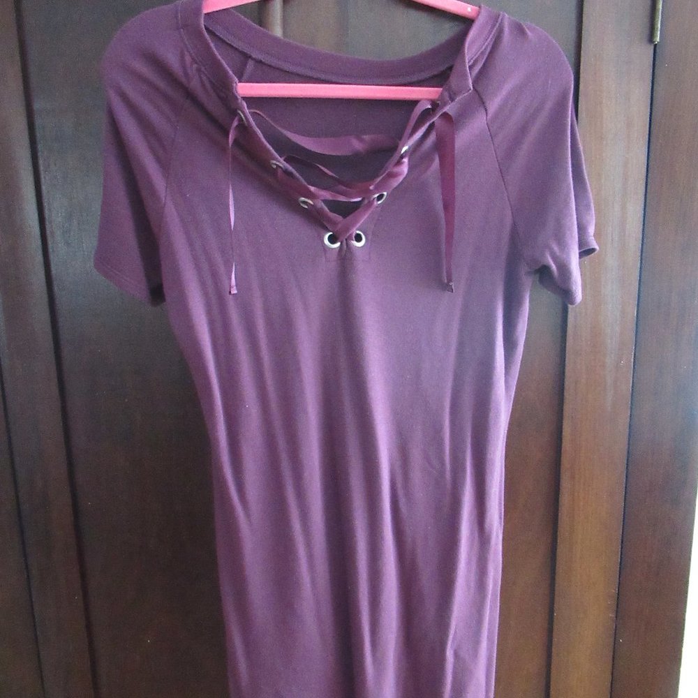 Garage Women's Red Wine Color Dress Small